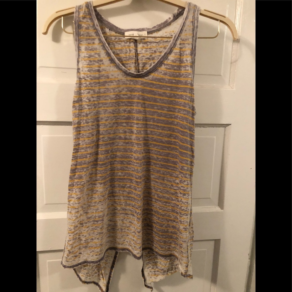 Grey & Yellow Tank